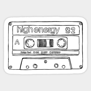 1982 Cassette Birthday Mix Tape 82 Sticker